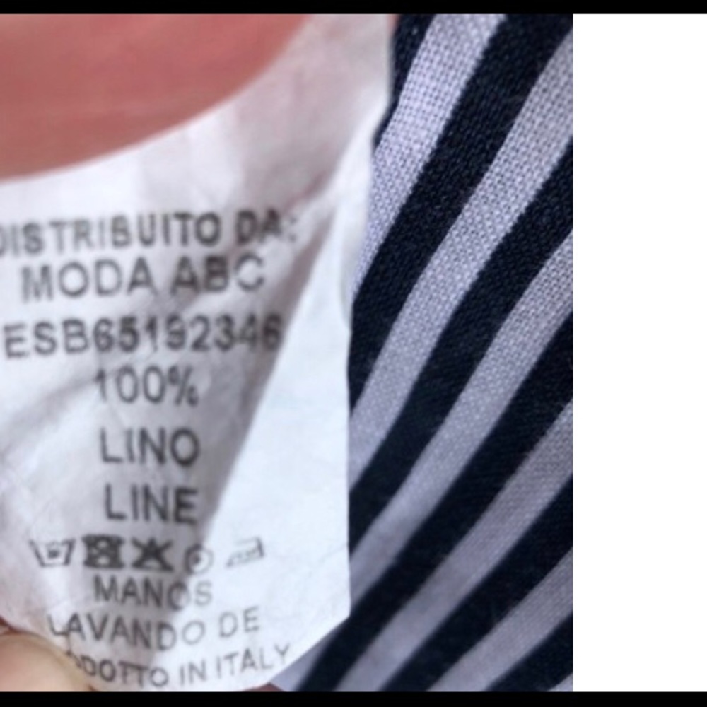 NWOT Made in Italy - 100% Linen Nautical Blazer - Picture 8 of 8